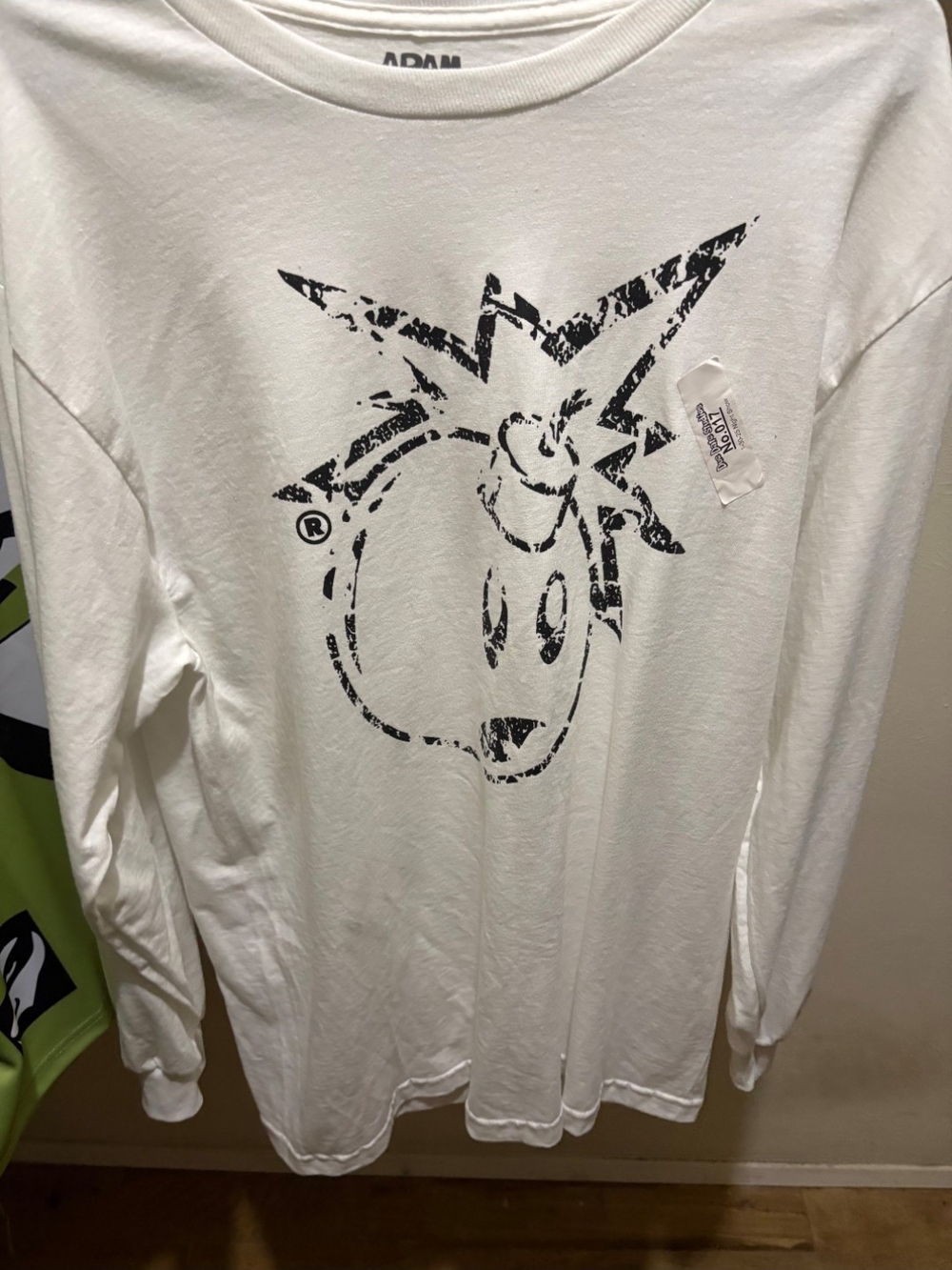 Adam Bomber Graphic Tee in White and Black
